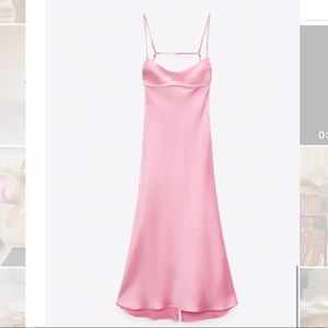 Zara Satin Effect Dress NEVER WORN